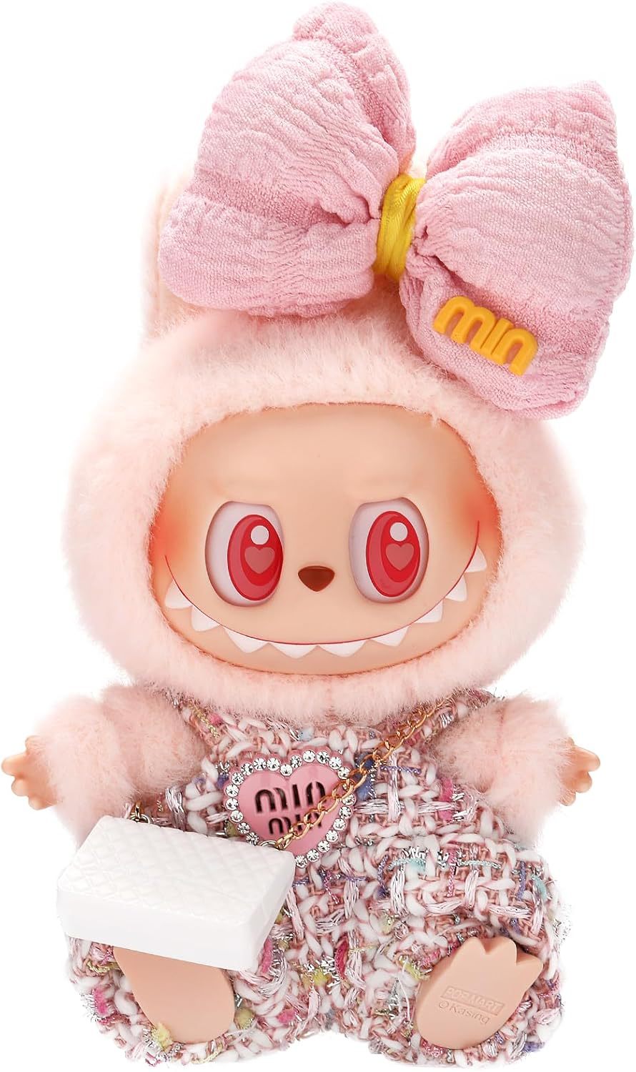 Clothes Only] New Rab Cloth Doll Clothes Fragrant Style Jumbo suit LABUBU Hair Accessories for Bow