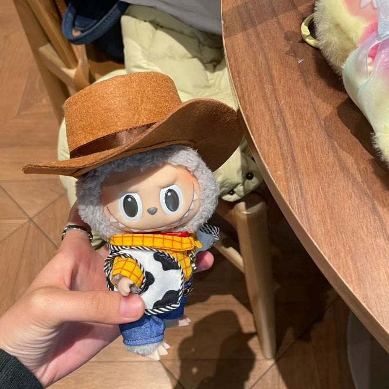 Labubu Doll Outfit - 17cm Woody & Buzz Lightyear Clothes