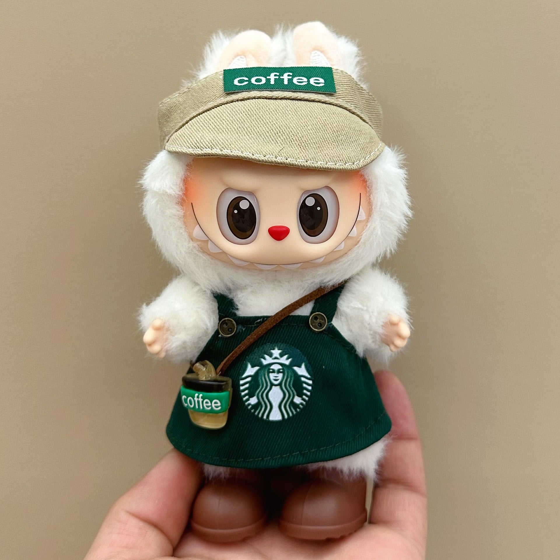 labubu doll clothes 17cm pull cloth clothes blind box doll skirt suit cute dress toy cross-border wholesale