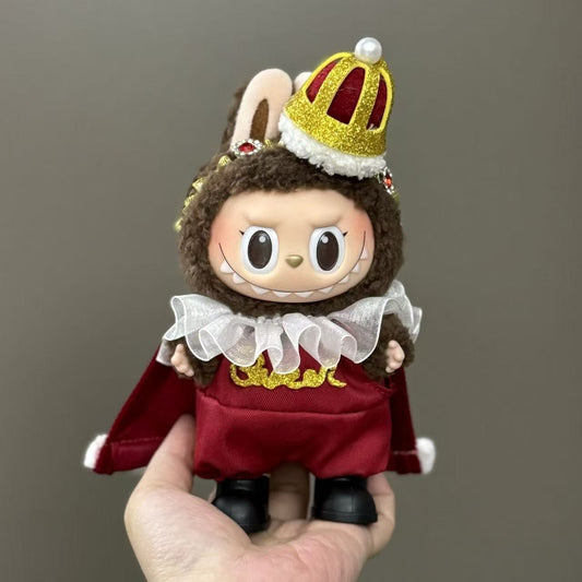 Labubu King Suit Cape Crown Dress Outfit