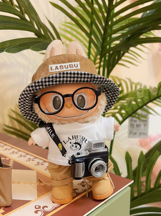 Labubu Detective Outfit Set with Glasses & Accessories
