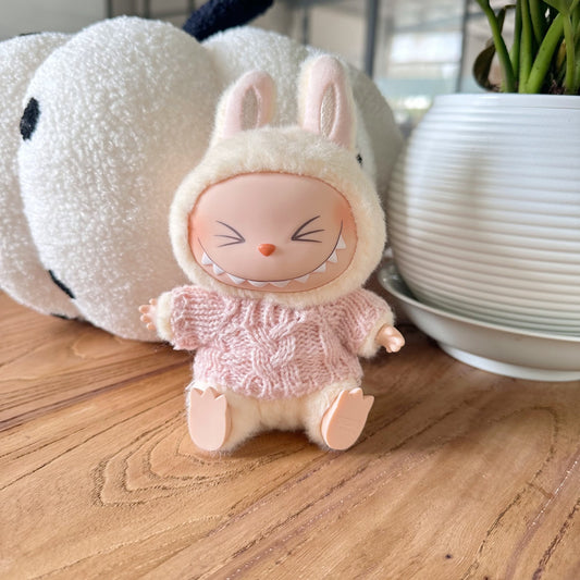 Only clothes] the first and second generation of labubu doll clothes LABUBU sitting party doll for autumn and winter sweater