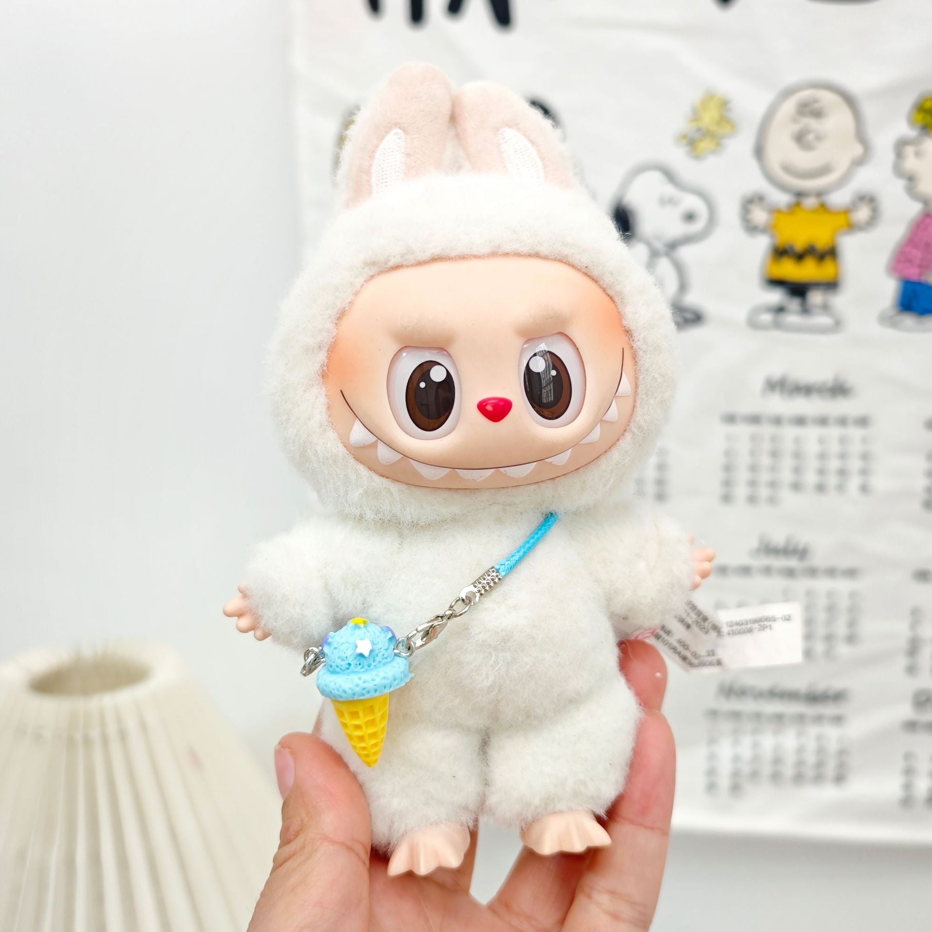 Labubu Doll Clothes Set - Sweater, Shawl & Hat for 1st-3rd Gen Pendants