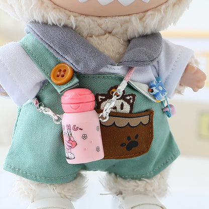 Labubu Doll Clothes Generation 2 Generation Pond Glue Blind Box Hanging Clothes Bracing Cloth for T-Shirt Suspenders Hat Eyes