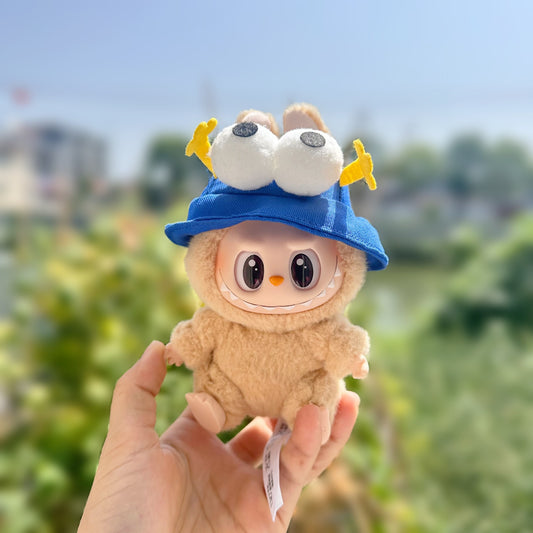 Clothes Only] Second Generation Blind Box Labubu Pendant Labubu Sit Party Plush Doll Clothes Cartoon Hat