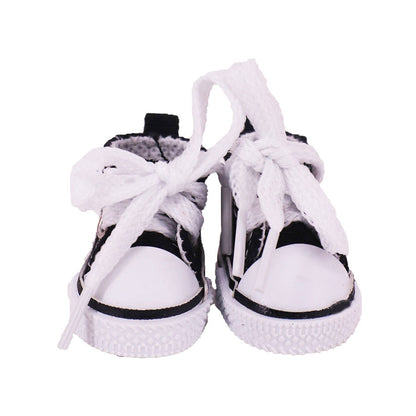 Labubu Doll Canvas Shoes - 3.8cm EXO Style for 17cm Pendant Doll