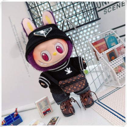 Labubu Doll Outfit - Cute Cotton Coat & Accessories for 10cm & 17cm Vinyl Dolls