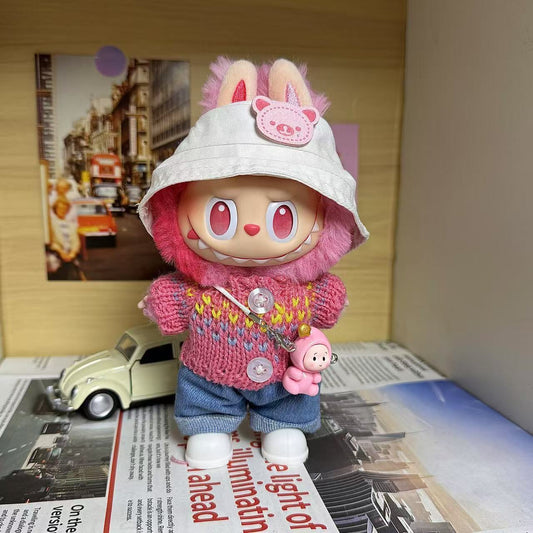 [Only for Baby Clothes] High-Energy 3Rd Generation Labubu Vinyl Baby Clothes Lucky Labubu 3.0 Clothes Are Trendy and Cool