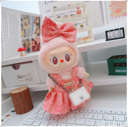Labubu Doll Outfit - 17cm Cute Skirt Set for Vinyl Dolls