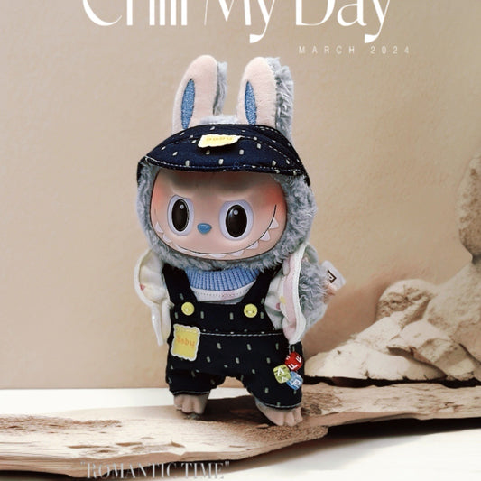 Labubu Doll Coat - Outdoor Explorer Three-Piece Set for 17cm & 10cm Labubu Dolls