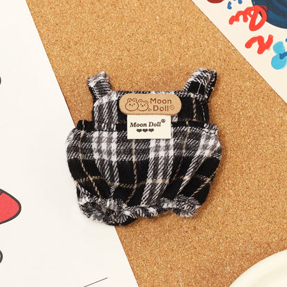 Labubu Doll Overalls & Hat Set for 17cm Vinyl Dolls