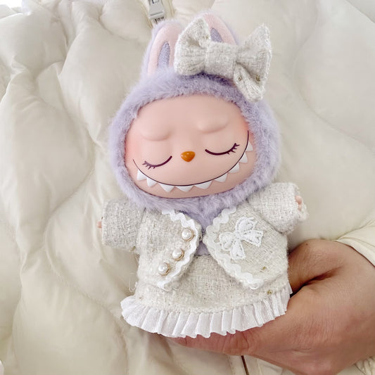 Only clothes] bubble Mart LABUBU clothes pendant pull cloth sit party series baby clothes small fragrance clothes
