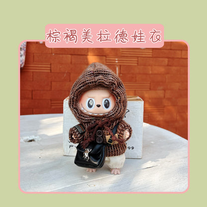Labubu Doll Clothes for 17cm Vinyl Doll - Cute Outfits