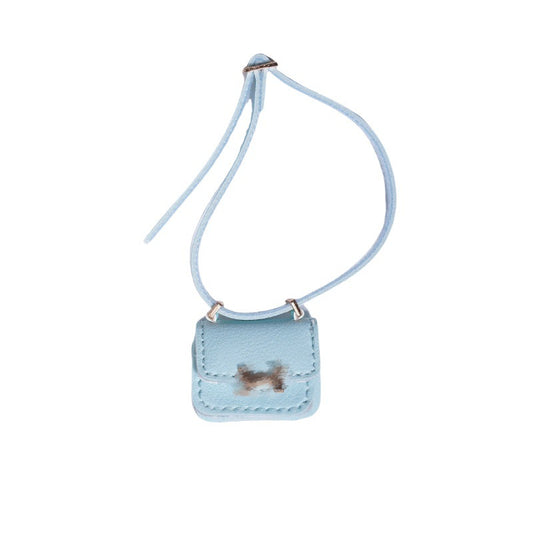 Labubu Mini Crossbody Bag for 17cm Doll - Handmade Cotton Accessory