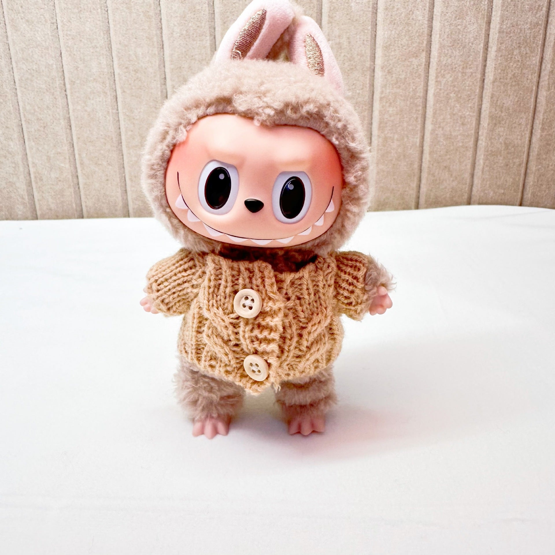 15cm blind box cloth cloth clothes pendant labubu Christmas suit handmade elk pig suit hoodie