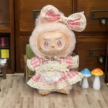 Wholesale Labubu Doll Clothes 17cm Accessories First, Second, Third Generation Vinyl Plush Doll Outfit Set