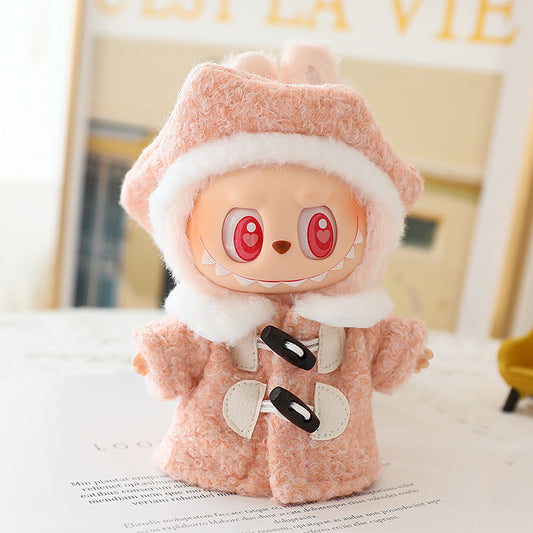 The Second Generation Labubu Blind Box Hanging Clothes Sitting Party Labubu Doll Coat Shoes for Beret
