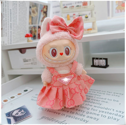 Labubu Doll Outfit - 17cm Cute Skirt Set for Vinyl Dolls