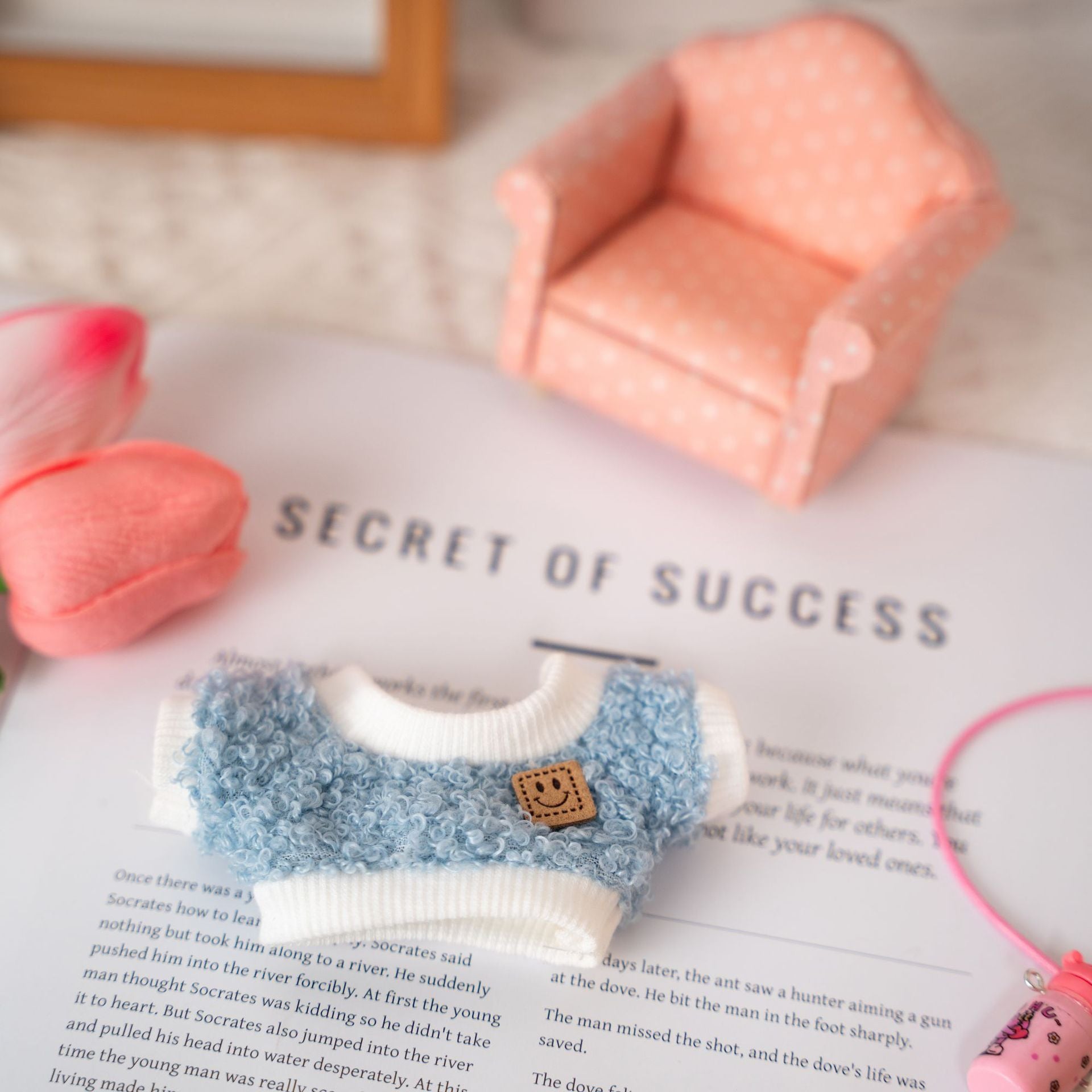 Only Selling Clothes] 17cm Pendant Blind Box Labubu Doll Clothes Keychain Labubu Doll One-Piece Clothes Cute