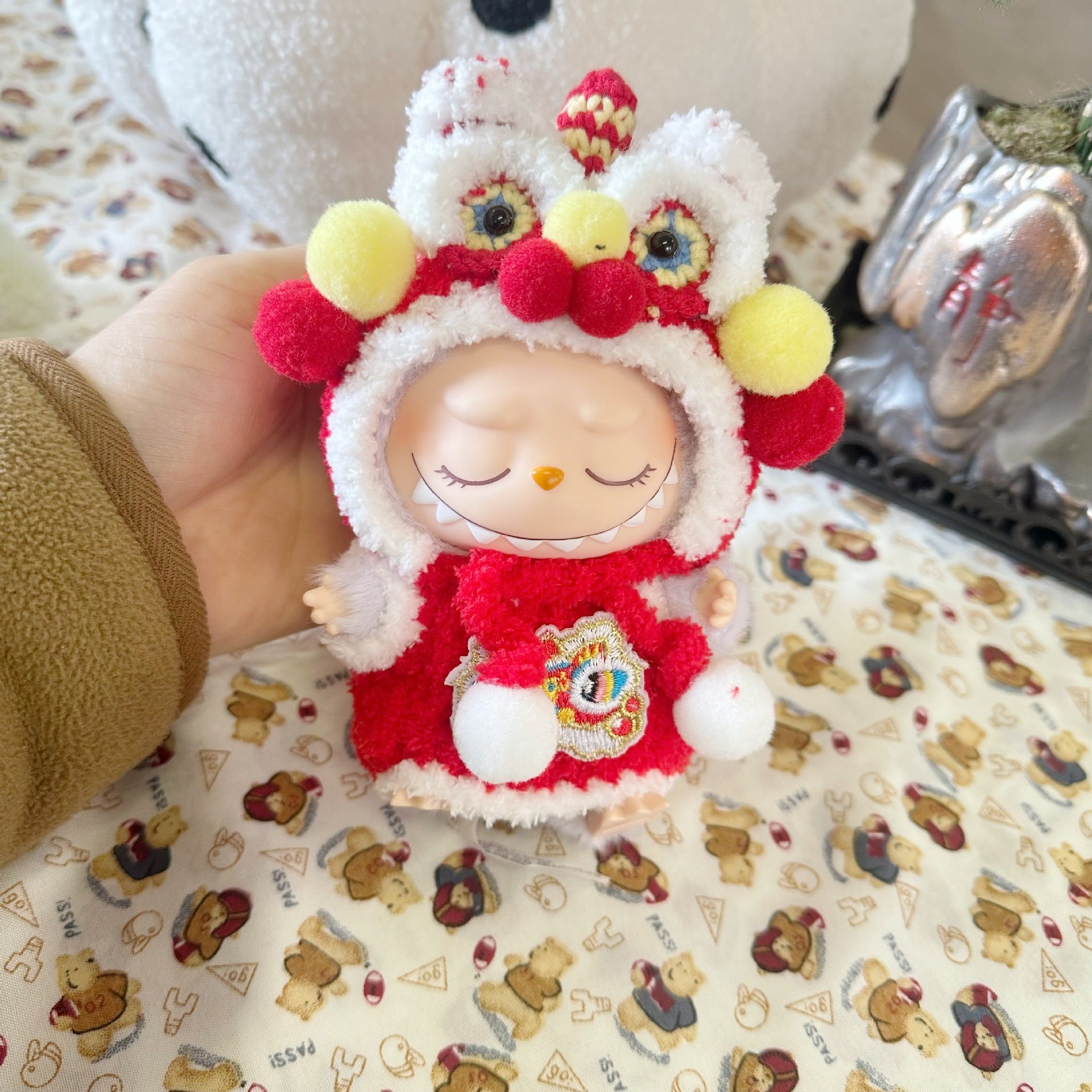Only clothes] the first and second generation blind box labubu new year clothes blind box LABUBU suit new year clothes for Tang suit