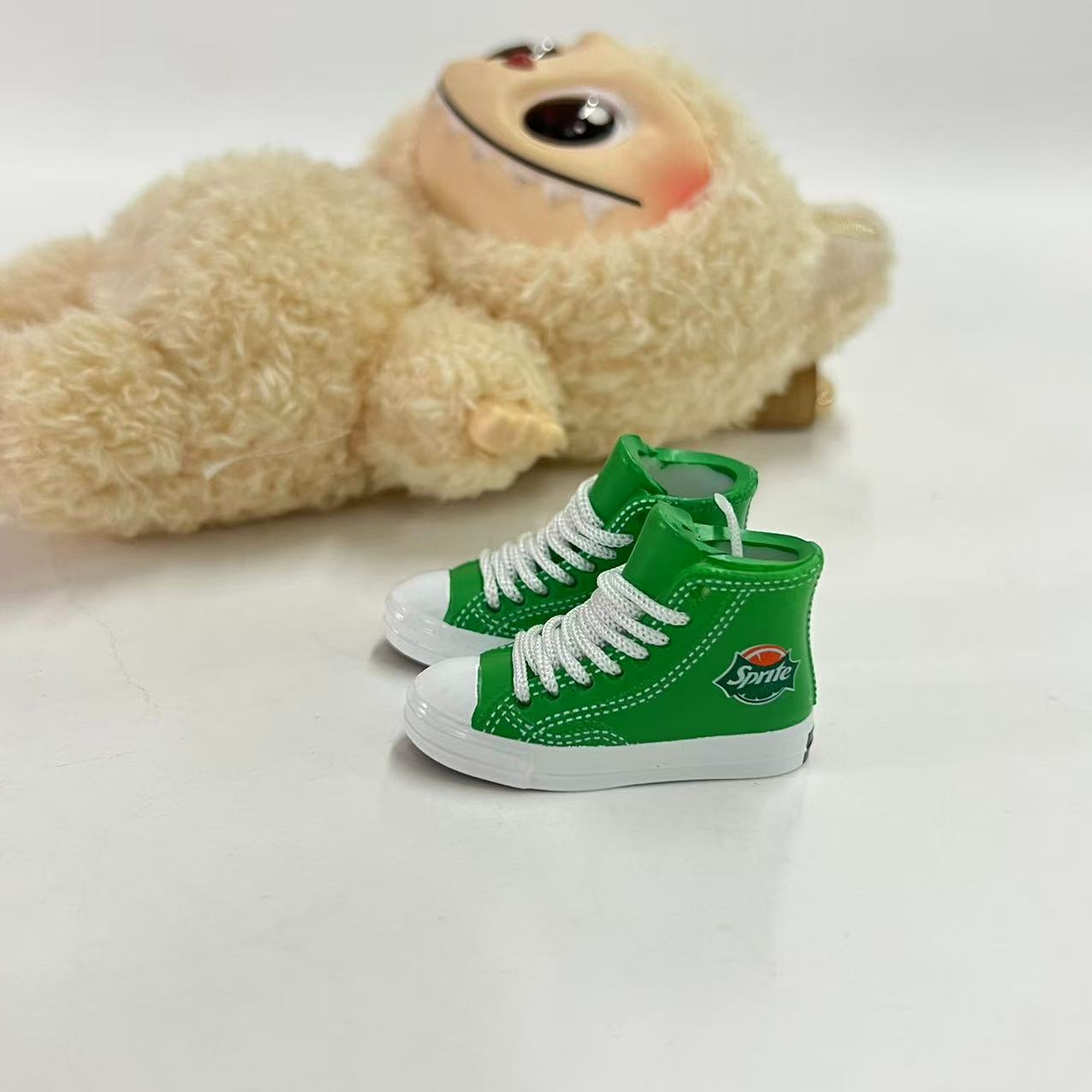Labubu Plush Doll Clothes 17cm Plush Vinyl Doll Bag Hanging Replacement Shoe Model Pendant Blind Box