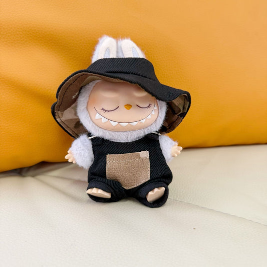 Labubu Doll Camouflage Canvas Hat Set for 1st & 2nd Gen