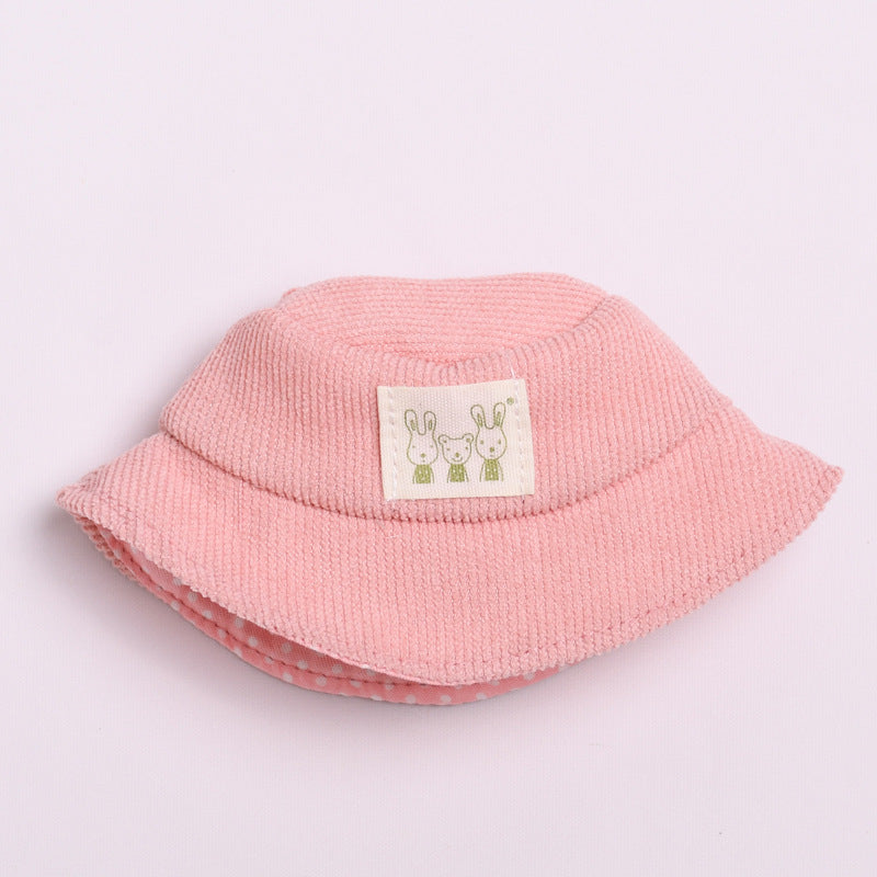 Only hat] 17cm cloth cloth pendant clothing accessories hat cap key chain labubu doll accessories
