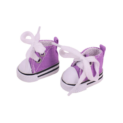 Labubu Doll Canvas Shoes - 3.8cm EXO Style for 17cm Pendant Doll