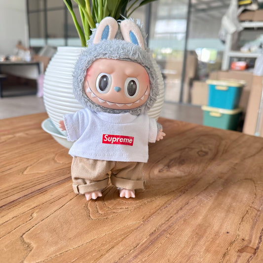 Clothes Only] First/Second Generation LAUBUB Doll Clothes LAUBUB Sit Party Doll Clothes Supreme suit Tide