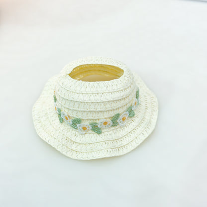 Labubu Doll Summer Outfit Set with Straw Hat & Canvas Shoes