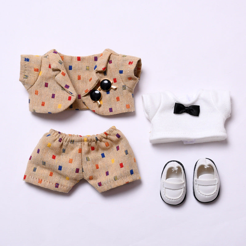 Only clothes] the first and second generation pendant labubu little suit suit suit sit labubu change baby clothes