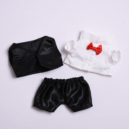 Only clothes] the first and second generation of labubu pendant clothes suit wedding dress for vinyl Labubu doll clothes