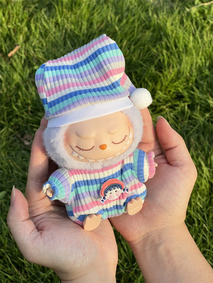 Wholesale Labubu Doll Clothes 17cm Accessories First, Second, Third Generation Vinyl Plush Doll Outfit Set