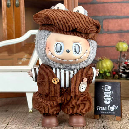 Suitable for labubu doll clothes 17cm pull cloth doll clothes small jewelry doll for suit wholesale