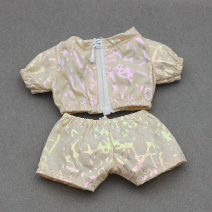 Labubu Doll Sunscreen Coat Pants - 17cm Blind Box Outfit