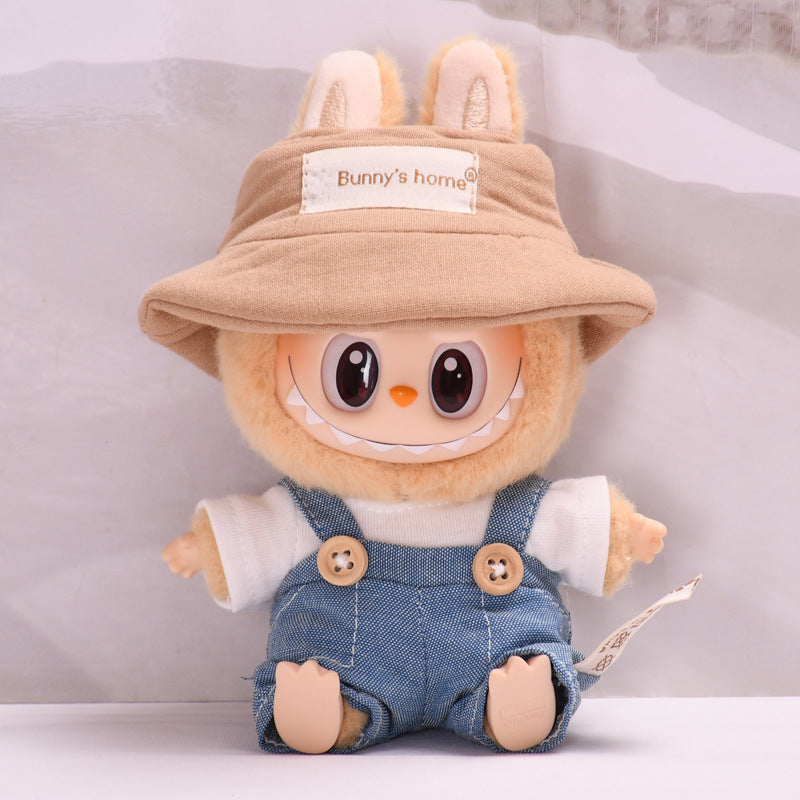 Only clothes] second generation blind box sitting party series Labubu pendant clothes vinyl face cloth baby clothes adorable