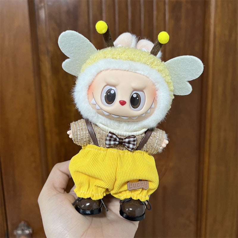 Labubu Doll Clothes Set for 17cm Vinyl Dolls