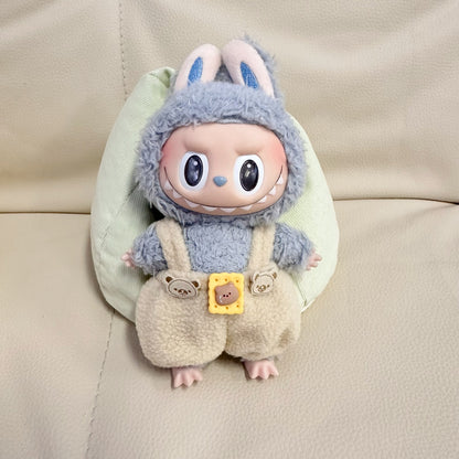 Clothes Only] 17CM Labu Cloth LABUBU Suspenders 15CM Doll Pants Cute