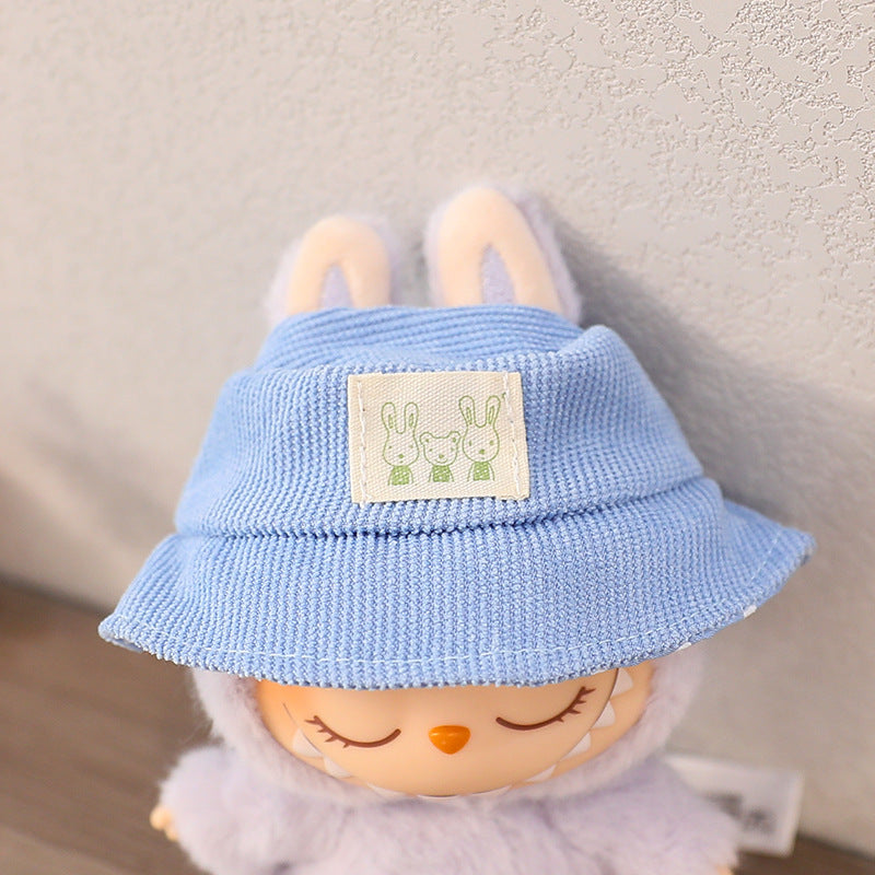The second generation of cloth cloth clothes vinyl doll sitting party labubu replacement pants hat shoes