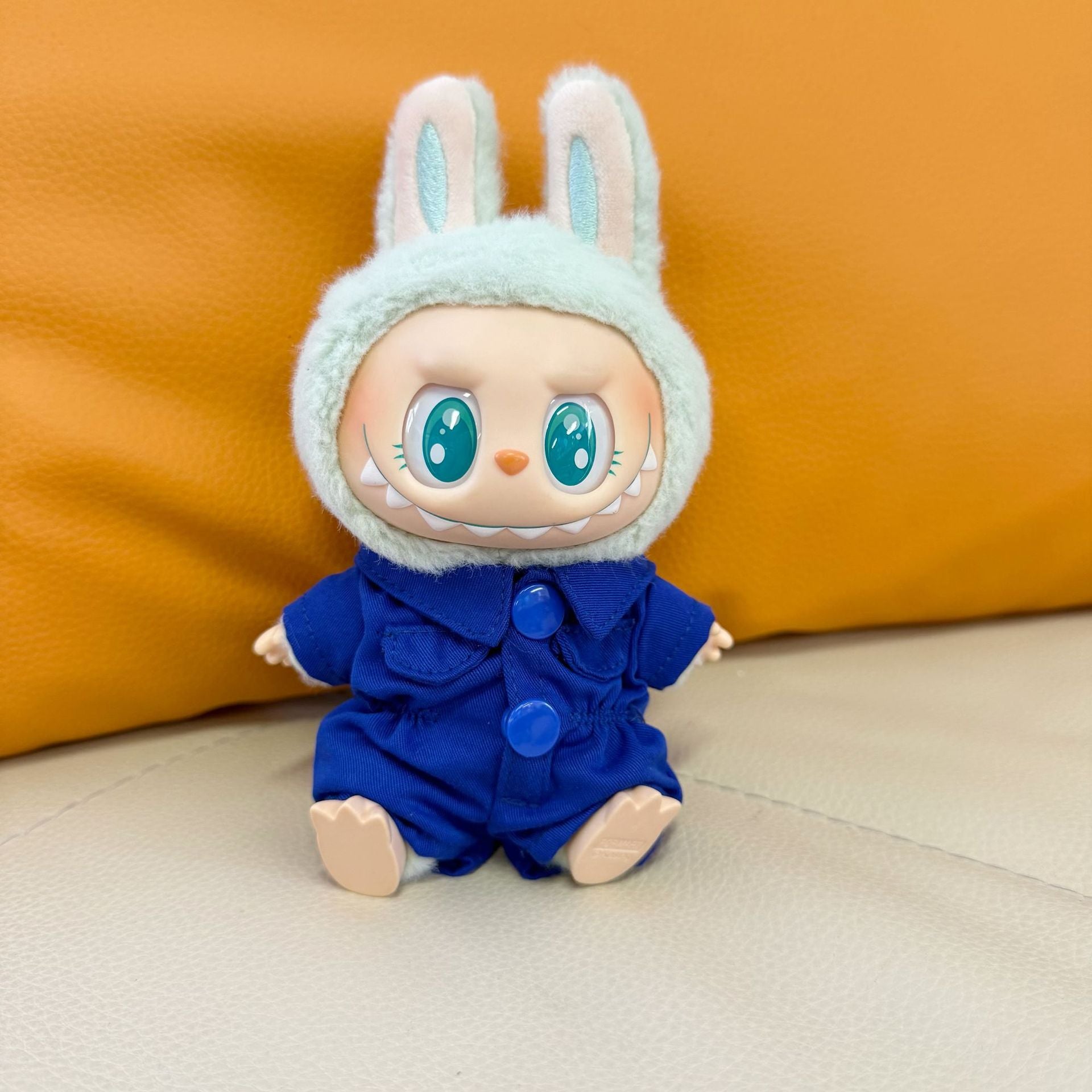Clothes Only] One or Two Generation Blind Box Pendant Rab Cloth Clothes One-piece Work Suit LABUBU Cute for Work Clothes