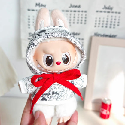 Labubu Doll Outfit Set - Trendy Clothes & Accessories for 17cm Vinyl Pendant