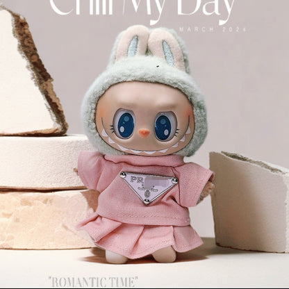 Labubu Doll Outfit Set - 17cm Cute Clothes with Hat & Accessories
