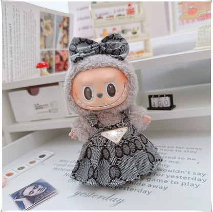Labubu Doll Outfit - 17cm Cute Skirt Set for Vinyl Dolls