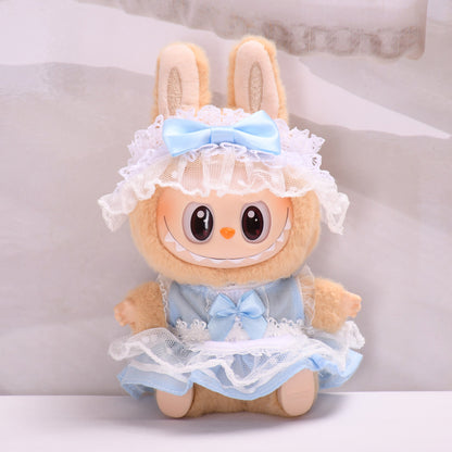 Only clothes] second generation blind box Labubu clothes pendant cloth cloth sit party series keychain doll dress