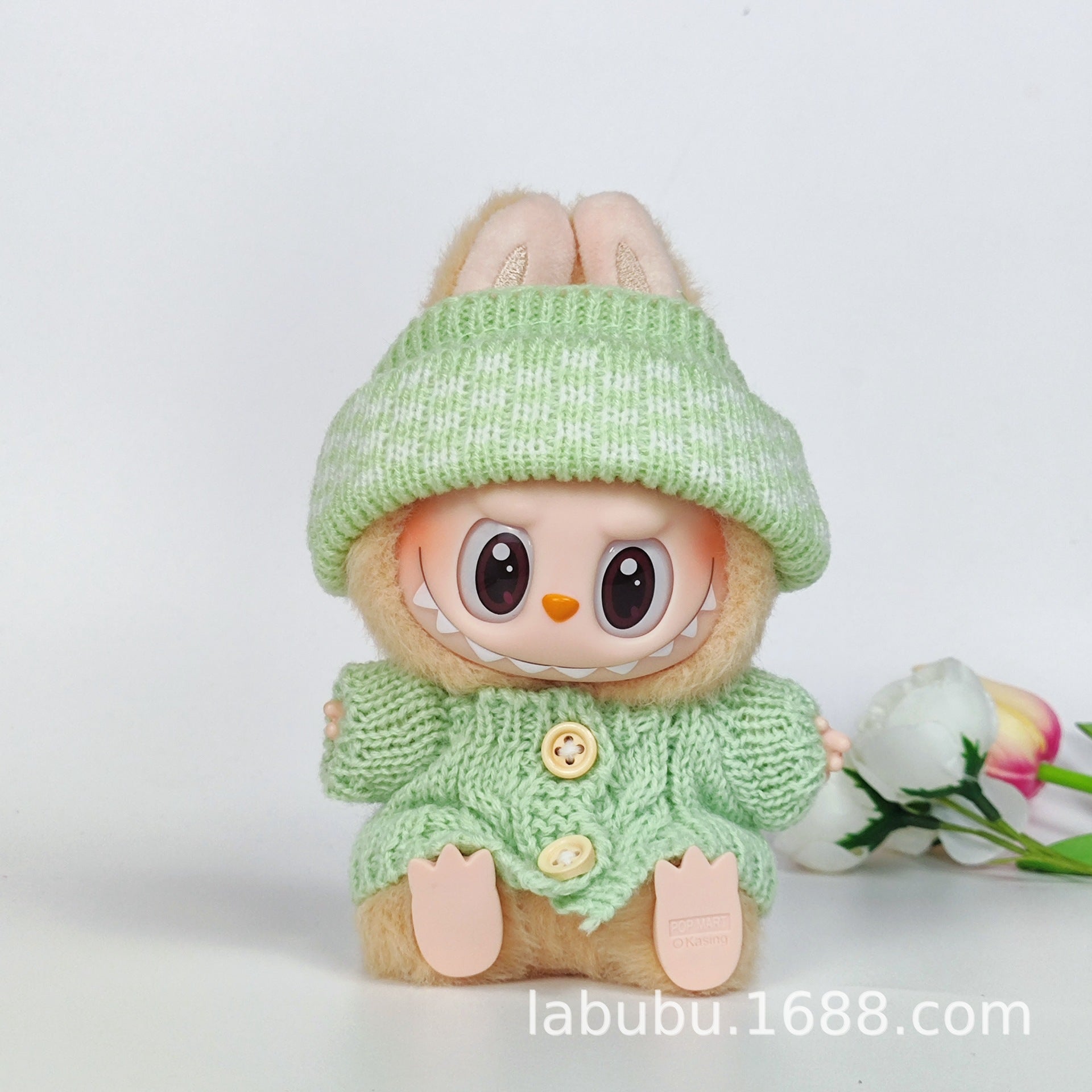Labubu Doll Outfit - 17cm Sweater, Skirt & Bag Set for 1st-3rd Gen