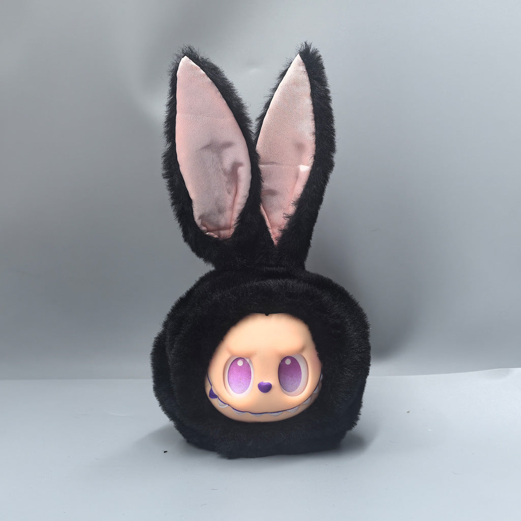 First, Second and Third Generation Labubu Baby Clothes 17cm Labubu 10cm Cotton Doll Rabbit Plush Hat Cute Hat