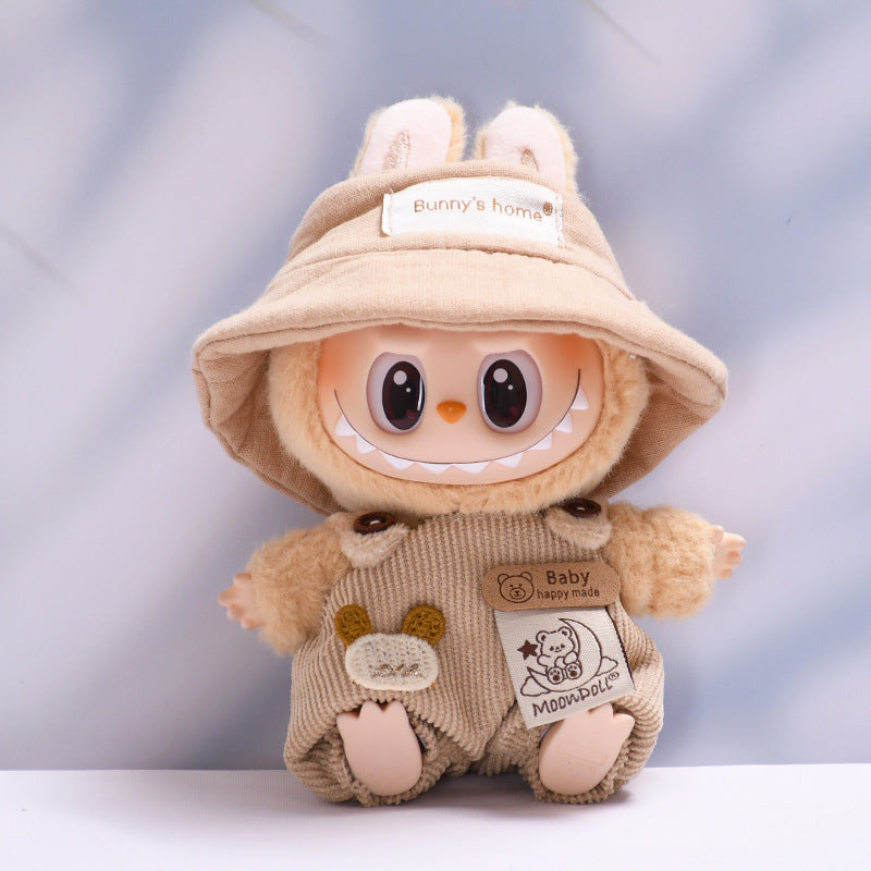 Only clothes] one or two generation pendant labubu moon bear suspenders sit labubu change baby clothes