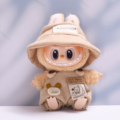 Only clothes] one or two generation pendant labubu moon bear suspenders sit labubu change baby clothes