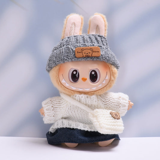 Only clothes] the first and second generation of cloth pendant sweater small skirt bag Labubu change baby clothes