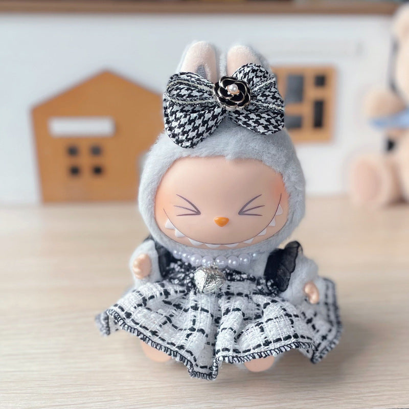 Labubu Denim Outfit for 17cm Sitting Doll - First & Second Gen